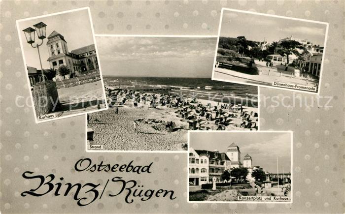 Binz Ruegen Kurhaus Strand Duenenhaus Promenade Konzertplatz