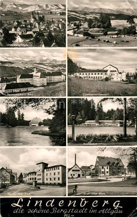 Lindenberg Allgaeu Campingplatz Genesungsheim Ried Eisenbahnwaisenhort Waldseeba