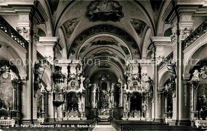 St Peter Schwarzwald Barock Kirche Inneres