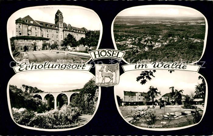 Hoesel Waldklinik Fliegeraufnahme Autobahnbruecke Minigolfplatz