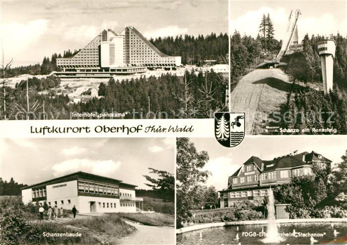 Oberhof Thueringen Interhotel Panorama Schanze am Rennsteig Schanzenbaude FDGB E