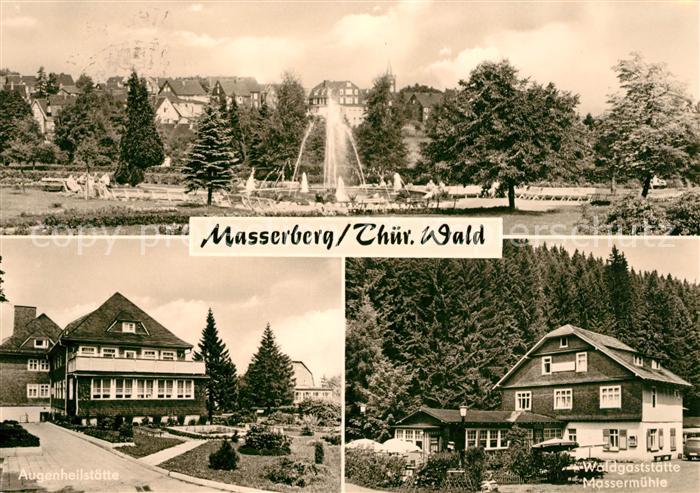 Masserberg Park Augenheilstaette Waldgaststaette Massermuehle