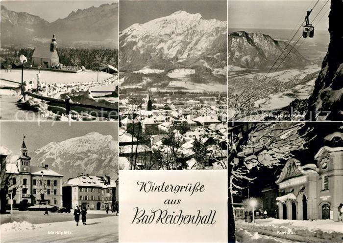 Bad Reichenhall Nonner Kircherl Panorama Predigtstuhl Bahn Marktplatz Kurhaus