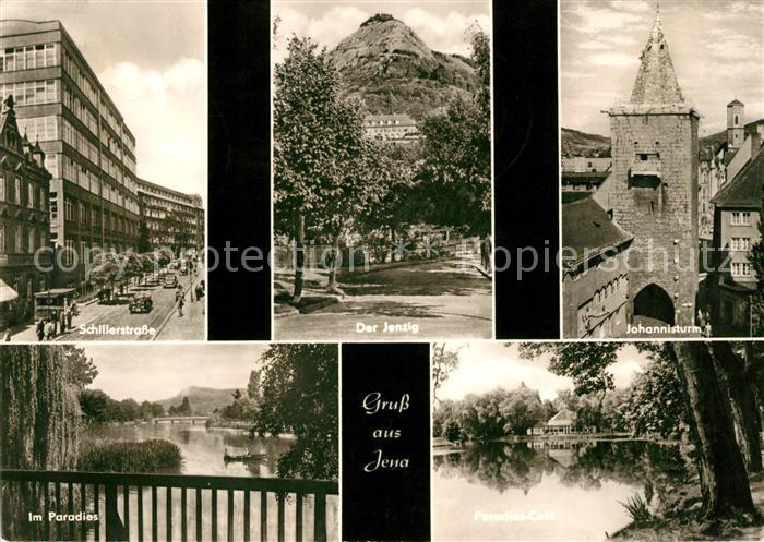 Jena Thueringen Schillerstrasse Der Jenzig Johannisturm Im Paradies