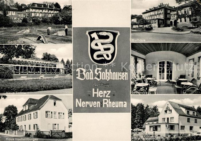 Bad Salzhausen Golfplatz Neue Saline Haus Hachenburger Kurhaus Lesehalle Haus Ta