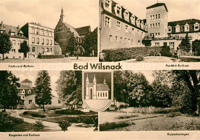 Bad Wilsnack Kirche Rathaus Puschkin Kurhaus Kurgarten Kurparkanlagen