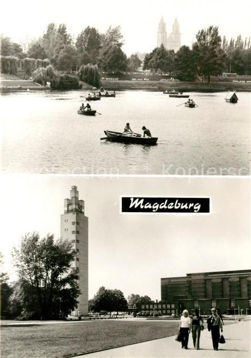 Magdeburg Adolf Mittag See Aussichtsturm Kulturpark Rotehorn