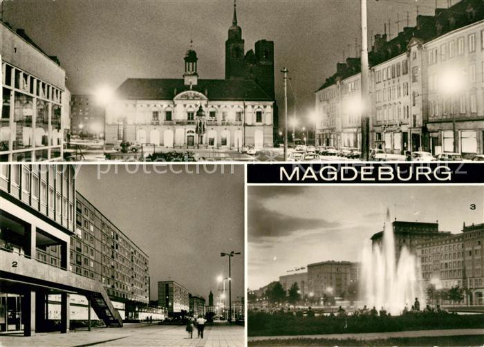 Magdeburg Rathaus Karl Marx Str Wilh Pieck Allee