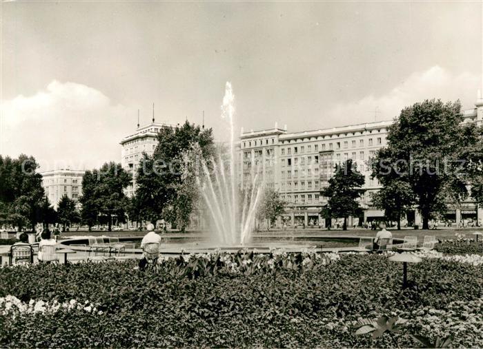 Magdeburg Wilh Pieck Allee Springbrunnen