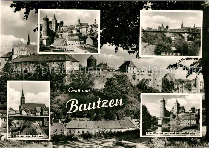 Bautzen Altstadt Friedensbruecke Petridom Alte Wasserkunst Michaeliskirche
