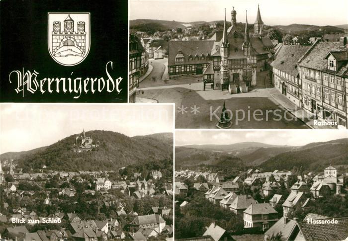 Wernigerode Harz Rathaus Schlossblick Hasserode