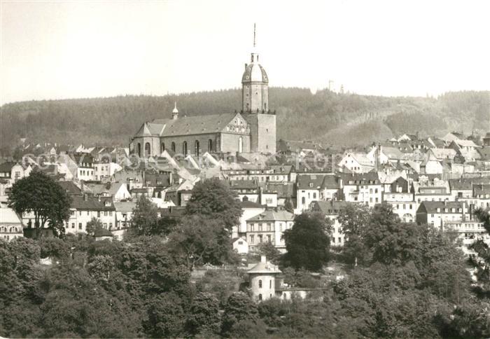 Annaberg-Buchholz Erzgebirge St Annenkirche mit Poehlberg