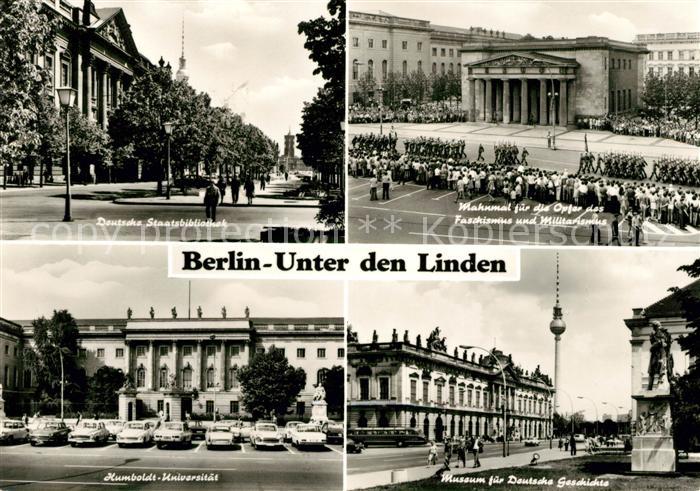 BERLIN  CITY Dt Staatsbibliothek Mahnmal Humboldt Universitaet Museum fuer Dt Ge