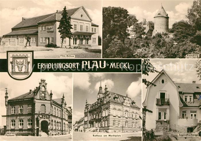 Plau Mecklenburg Film Buehne Amtsberg Postamt Rathaus Marktplatz Jugendherberge
