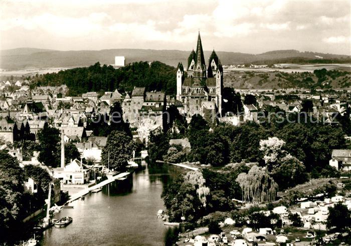 Limburg Lahn Stadtblick mit Kirche