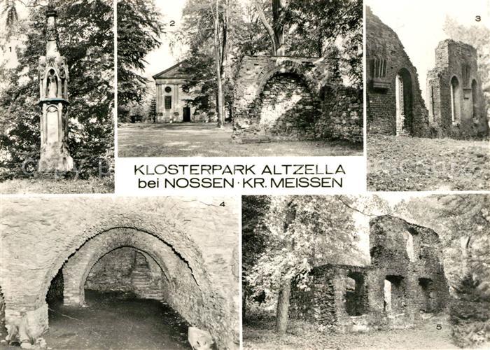 Nossen Klosterpark Altzella Gotische Betsaeule Mausoleum Ruine des Sommerrefekto