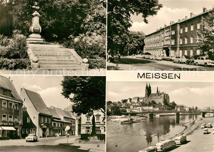 Meissen Elbe Sachsen Boettger Denkmal Porzellanmanufaktur Rathenauplatz Albrecht