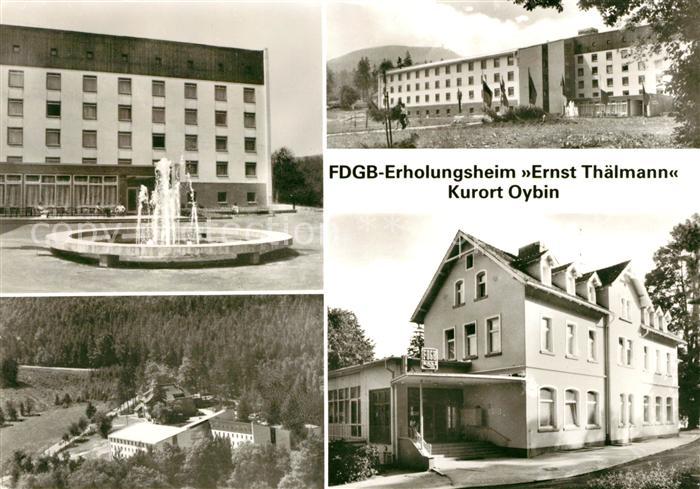 Oybin Sachsen FDGB Erholungsheim Ernst Thaelmann Brunnen