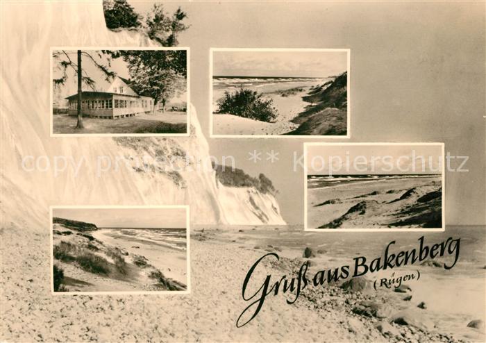 Bakenberg Strand Kreidefelsen Teilansichten