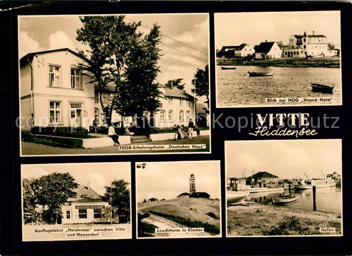 Vitte Hiddensee FDGB Erholungsheim Deutsches Haus HOG Strand Hotel Ausflugshotel