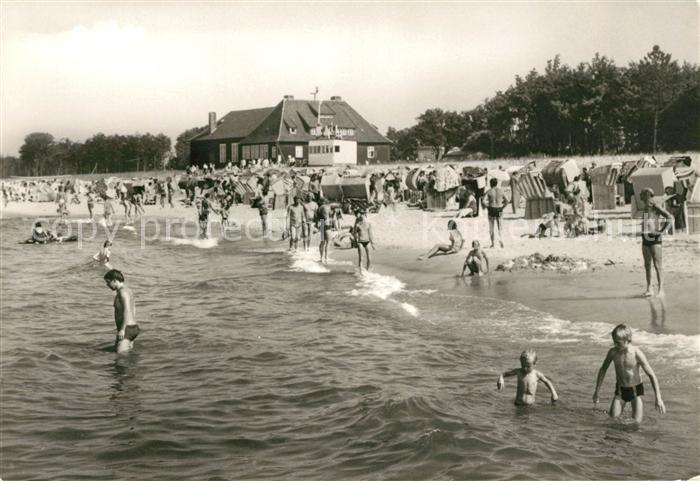Zingst Ostseebad Strand HO Gaststaette Kurhaus