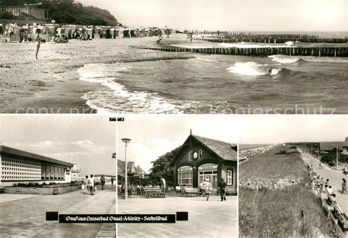 Graal-Mueritz Ostseebad Strand Broiler Gaststaette Milchbar Seestern