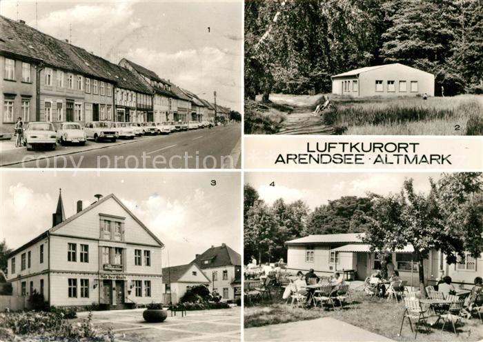 Arendsee Altmark Friedensstrasse Sauna Rathaus FDGB Feriendienst Kaffeegarten