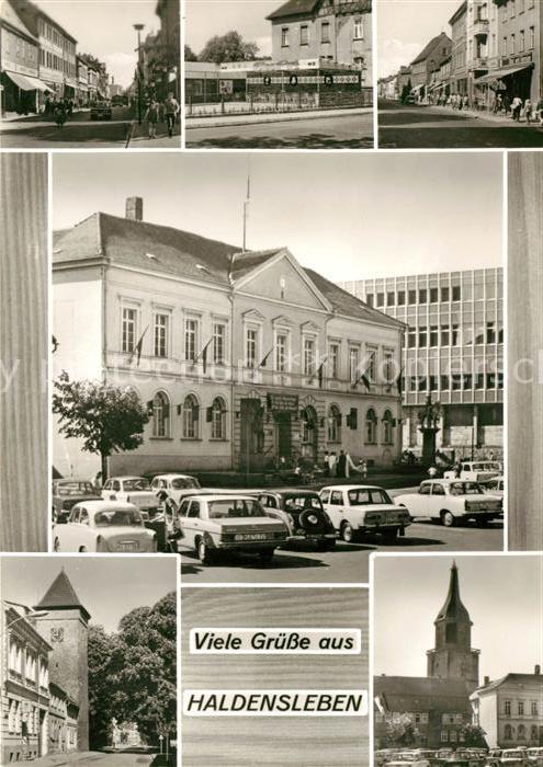 Haldensleben Orts und Teilansichten Rathaus Kirche