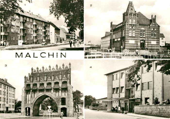 Malchin Demmin Wargentiner Strasse Postamt Kalensches Tor Kreiskrankenhaus