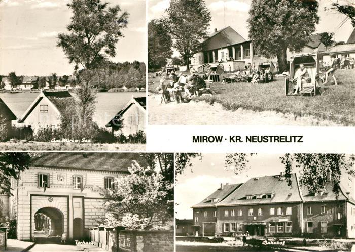 Mirow Am Mirow See Strand Torhaus Bahnhof