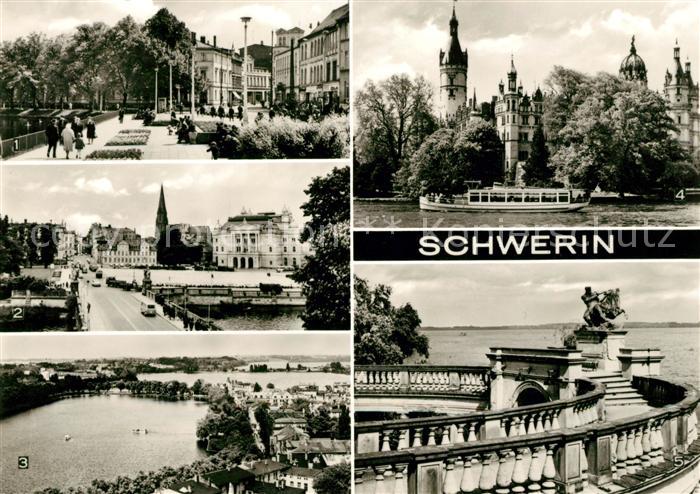 Schwerin Mecklenburg Pfaffenteich Neue Anlagen Alter Garten Domblick Ziegelsee S