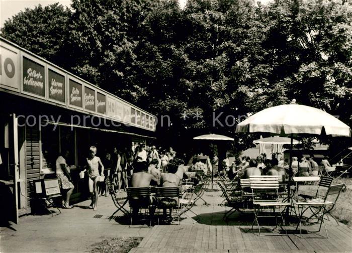 Plau Mecklenburg Gaststaette am Zeltplatz Zuruf