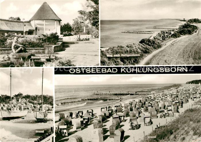 Kuehlungsborn Ostseebad Konzertgarten Ost Weg nach Heiligendamm Strandpartien