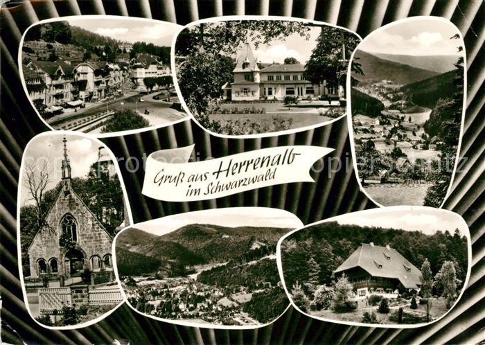 Bad Herrenalb Kurhaus Kirche Panorama Schwarzwaldhaus