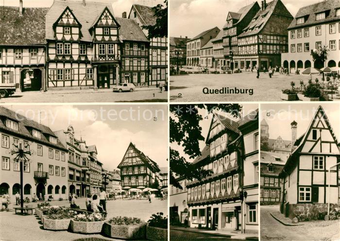 Quedlinburg Harz Klopstockhaus Markt Schneemelcherhaus Marktstrasse Finkenherd