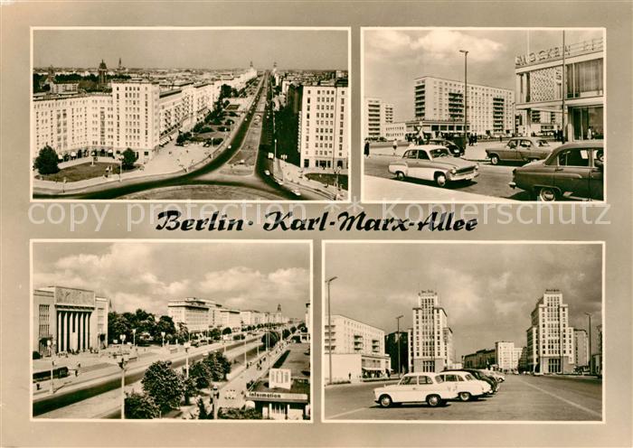BERLIN  CITY Karl Marx Allee Teilansichten