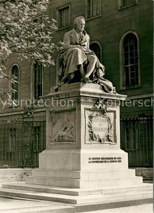 BERLIN  CITY Denkmal Alexander von Humboldt
