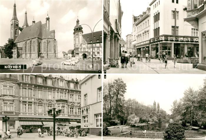 Koethen Anhalt Marktplatz St Jakobskirche Rathaus Schalaunische Str Hubertusteic