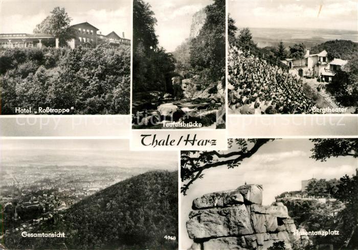 Thale Harz Hotel Rosstrappe Teufelskralle Bergtheater Panorama Hexentanzplatz