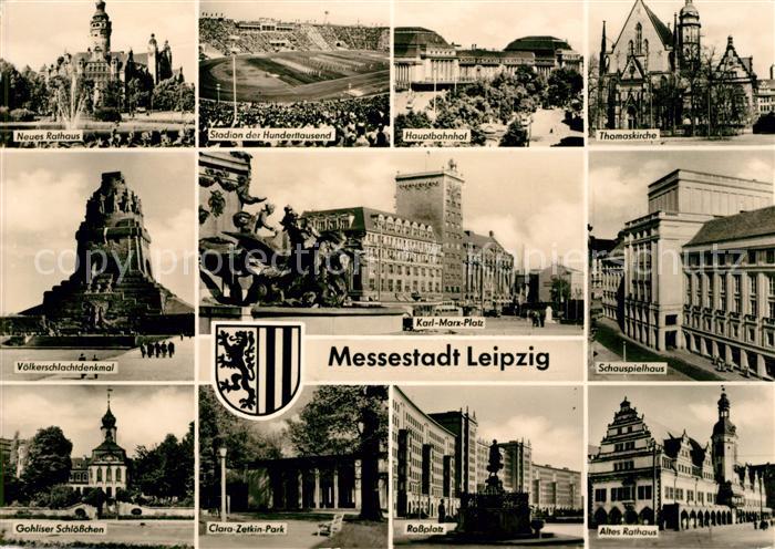 LEIPZIG Sachsen Neues Rathaus Stadion der Hunderttausend Hauptbahnhof Thomaskirc