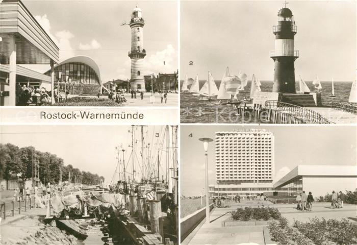Rostock-Warnemuende Teepott Leuchtturm Yachthafen Hotel Neptun
