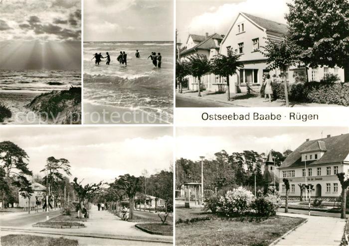 Baabe Ostseebad Ruegen Strand Duenen Badespass Ortsmotive
