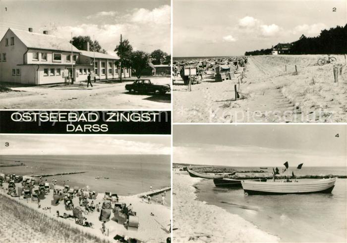 Zingst Ostseebad FDGB Erholungsheim Stranddistel Duenenhaus Strand