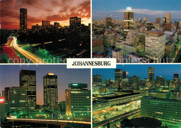 Johannesburg Gauteng Skyline Nachtaufnahme