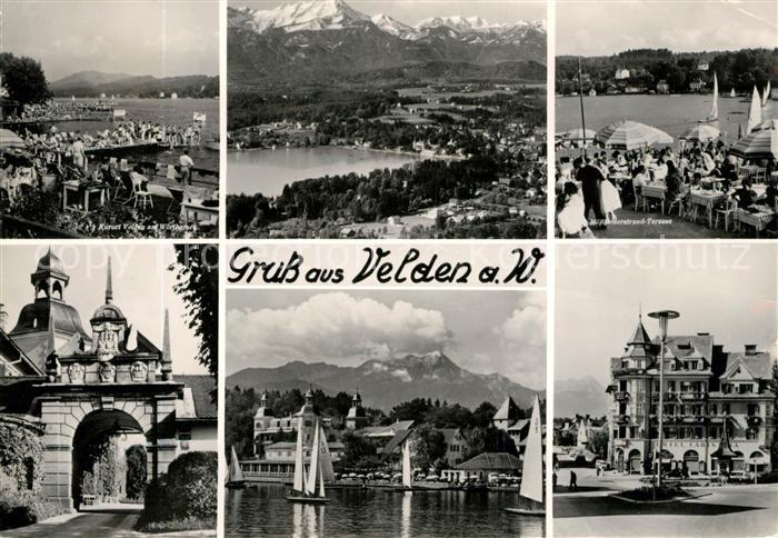 Velden Woerthersee Kurhaus Moeslacher Strand Terrasse Panramen