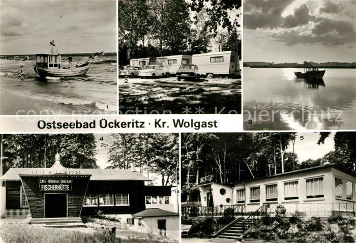ueckeritz Usedom Strand Wohnwagen VEB Kombinat Abendstimmung Achterwasser