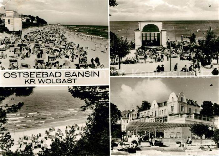 Bansin Ostseebad Strand Kurkonzert FDGB Erholungsheim Josef Orlopp