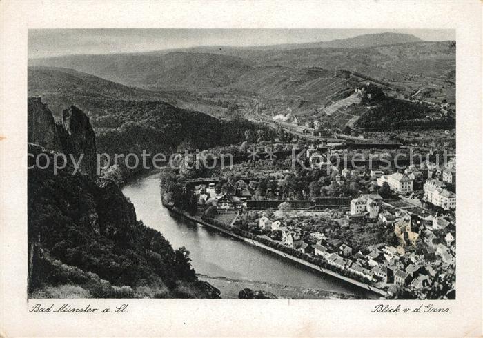 Bad Muenster Stein Ebernburg Flugaufnahme Panorama