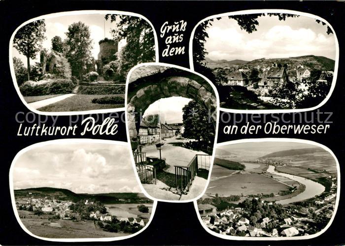 Polle Oberweser Panoramen Fliegeraufnahme