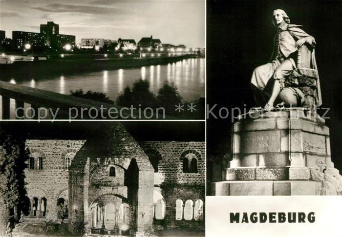 Magdeburg Elbe Kloster Unser Lieben Frauen Otto von Guericke Denkmal